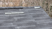 Roof shingles wind damage, Inspected by Showalter Property Consultants in Maryland 